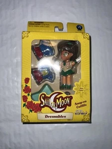 2001 Sailor Moon Sailor Jupiter MINI-DRESSABLES W/ SNAP ON CLOTHES RARE New - Picture 1 of 7