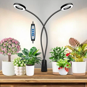 234 Halo Grow Lights for Indoor Plants with Clip, 96 LEDs Full Spectrum 6000k - Picture 1 of 7