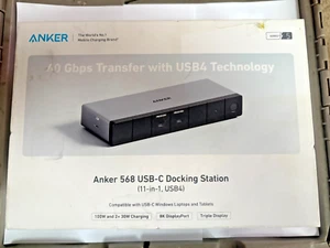 Anker 568 USB-C Docking Station (11-in-1, USB4) 40 Gbps Transfer w/USB4 Tech - Picture 1 of 5