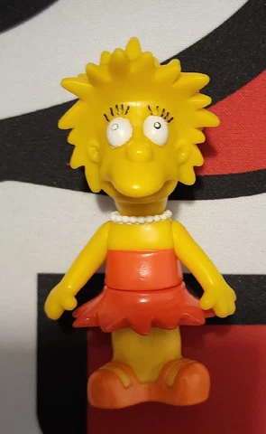 The Simpsons Now and Then Original Lisa .  Playmates WOS, world of Simpsons Cover