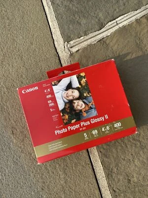 Papel fotográfico de inyección de tinta Canon PP-201 Plus brillante II 4 X 6 pulgadas. 350 HOJAS! Foto 1 de 3