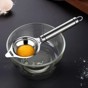 Easy Egg Yolk White Separator - Kitchen Gadget, Divider Holder Sieve Tool - Picture 1 of 7