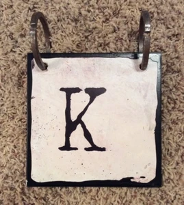 Words To Live By Sherri Ohler Letter K Alphabet Tile 6" - Demdaco - Wall Decor - Picture 1 of 4