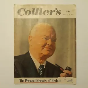 Collier's Magazine February 17 1951 Herbert Hoover - Hong Kong - Vintage Ads - Picture 1 of 3