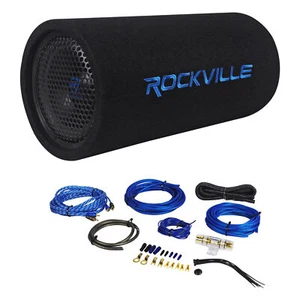 8" Powered Subwoofer Sub Bass Röhre + MP3 Eingang + Verstärker Kit für Jeep Wrangler 87-06 - Bild 1 von 7