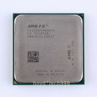 AMD FX-6200 CPU Six Core 3.8 GHz FD6200FRW6KGU Socket AM3+ Processor FX 6200 - Image 1 of 4