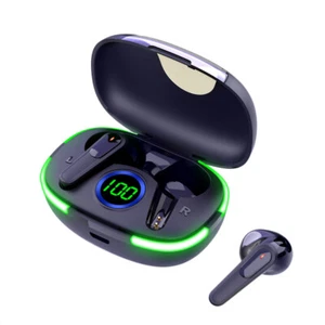 Wireless Headphones Bluetooth Noise Cancelling Stereo Earphones Over Ear Headset - Picture 1 of 15