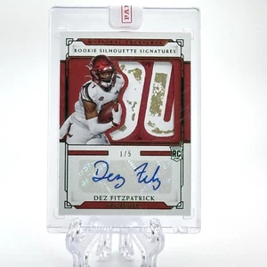 2021 Panini National Treasures Collegiate Dez Fitzpatrick Rookie Patch Auto /5 - Picture 1 of 12
