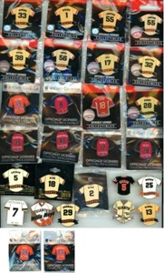 SF Giants Player Jersey Pin Choice 28 Pins Various Years All-Star Mays Posey - Picture 1 of 31
