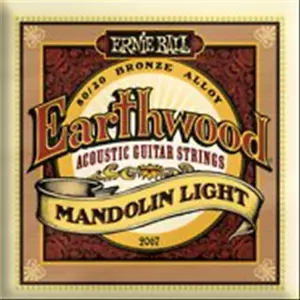 Ernie Ball P02067 Earthwood 80/20 Bronze Mandolin Light Strings - Picture 1 of 1