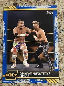 2021 Topps WWE NXT Drake Maverick Blue Parallel #31 #d 45/50 Wins Group A - Picture 1 of 2