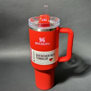 Stanley Red Valentine Heart 40oz Quencher H20 Tumbler TARGET EXCLUSIVE Authentic - Picture 1 of 3