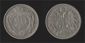 ÖSTERREICH 20 HELLER 1893 - Bild 1 von 1