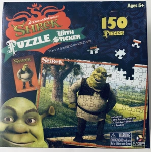 Shrek 150 Piece Jigsaw Puzzle with sticker New Sealed 15x11.5in STOCK PHOTO - Picture 1 of 3