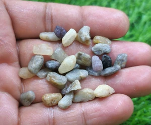 Amazing Sapphire Rough 30 Pcs 8-10 mm Size Loose Gemstone For Jewelry Making - Picture 1 of 3