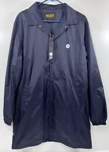 10.Deep Mens Size L Rain Coat Windbreaker Jacket Long Trench Jeff Staples NWT - Picture 1 of 19
