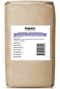 Eco-Friendly Monk Fruit Allulose Sweetener – 25kg Zero-Calorie Sugar Alternative - Picture 1 of 8