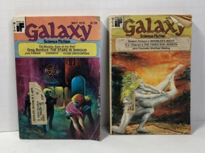 Lot of 2 Galaxy Science Fiction Magazines - 3/1978, 5/1978 - Cherryh, Ellison Foto 1 de 4