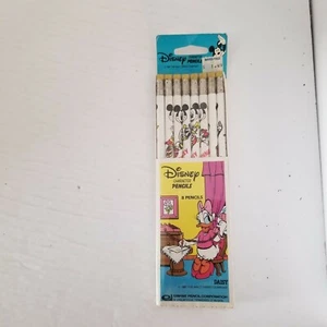 VTG 1987 Empire Disney Character Mickey & Minnie Mouse Pencil Pack of 8, NOS - Picture 1 of 4