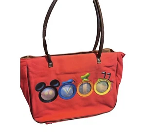 Disney Tote Bag With Photo Windows Characters Mickey Donald Goofy Pluto - Picture 1 of 1