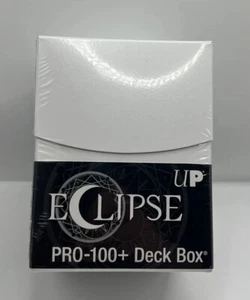 ULTRA PRO Deck Box ECLIPSE PRO-100+ ARCTIC WHITE with DIVIDER Card Storage Case - Picture 1 of 4