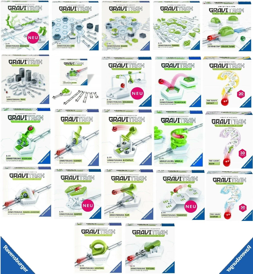 GraviTrax - INTERAKTIVE KUGELBAHN - ERWEITERUNGEN - RAVENSBURGER # NEU OVP