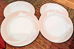 Mikasa Classic Flair PEACH Set of 4 Dinner Plates 10 7/8" Excellent - Picture 1 of 3