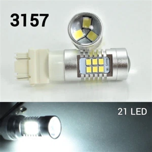 Brake Reverse Signal LED Light T25 3157 3156 3057 3457 4157 21 SMD White 6000K - Picture 1 of 5