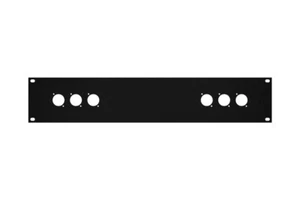 Elite Core RP2U-3X3 Rack Panel with 2 Groups of 3 D-Series Punch-Outs, 2U - Picture 1 of 1