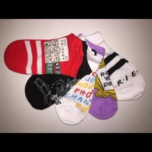 Friends TV Series Show 5 Pair Low Cut Socks Size 4-10 NEW - Picture 1 of 1