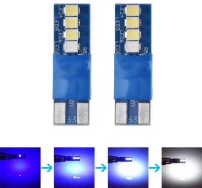 T10 LED White/Blue Dynamic Colour Changing 2pcs - Image 1 of 4