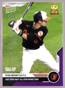 Ryan Mountcastle Orioles All-Star Rookie Cup RC 2020 Topps NOW #RC-05 Purple /25