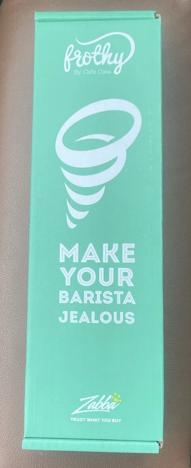 Espumador de leite Café Casa para café - 2 velocidades portátil operado por bateria aço inoxidável - Imagem 1 de 3