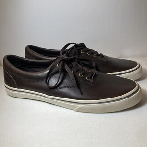 Polo Ralph Lauren Men’s Brown Leather Sneakers Shoes (12D) - Picture 1 of 7
