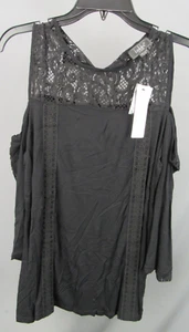 Belldini Lace Cold-Shoulder Top Size M # 6A 2039 NEW - Picture 1 of 3