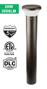 24W 3CCT LED Bollard Landscape Lights 3.5ft 3000LM for Garden, Pathway - Picture 1 of 10