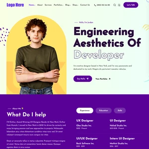 Resume Website Design with Free VPS Web Hosting and Installation - Picture 1 of 7