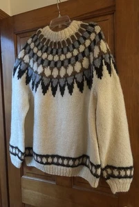 Fair Isle Nordic Knit Damen Gr. XXL Ski Cozy Cabin Bulky Pullover - Bild 1 von 3