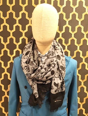 НОВЫЙ БЕЗ ЯРЛЫКОВ KITON ШАРФ УНИСЕКС СДЕЛАНО В ИТАЛИИ (A2) - Изображение 1 из 3