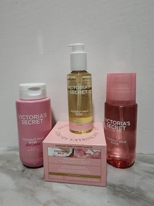 4-teiliges Set Victoria's Secret Kokosmilch Rose Feel Calm 5x Posten Konvolut Neu  - Bild 1 von 6