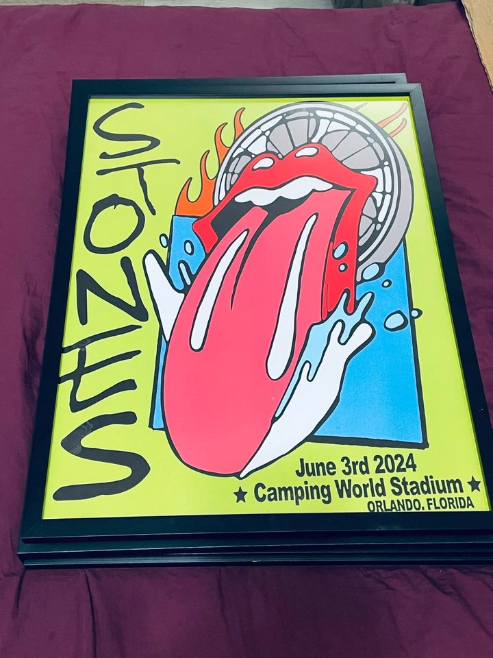 Rolling Stone Live In Orlando 2024 vinyl poster - Image 1 of 1