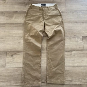 Abercrombie & Fitch Straight Stretch Chino Khaki Hose Herren 29x32 Hellbraun Braun - Bild 1 von 4