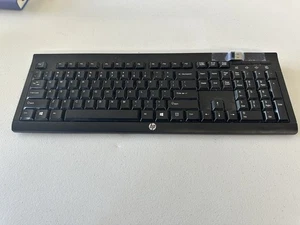 HP K2500 Wireless Keyboard with Dongle (E5E77AA) Preowned - Tested and Working - Picture 1 of 5