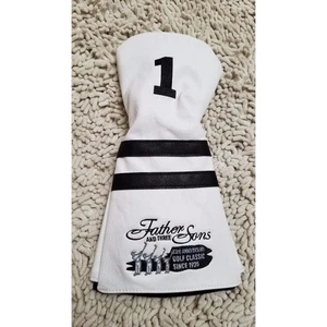 Father & 3 Son Golf Headcover Black & White Vinyl 1 Driver and Wood Head Cover - Bild 1 von 2