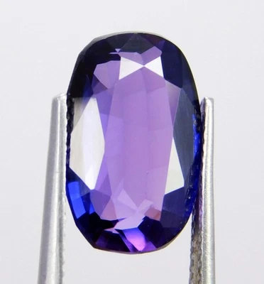 Extremely Rare Purple Tanzanite Cushion Cut Natural 7.55 Ct Certified Loose Gem - Image 1 of 4