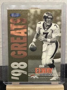 John Elway 1998 Fleer Ultra '98 Greats Gold Medallion #376G - Bild 1 von 2