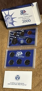 2000-S- U.S. Mint Proof Set - Including State Quarters & Sacagawea $1- COA & OGP - Picture 1 of 24