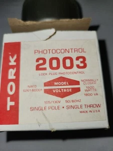 Tork Lock Plug Photocontrol 2003 NEW Old STOCK - Picture 1 of 4