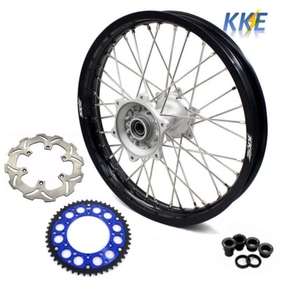 Rueda trasera única KKE 18"" buje fundido Yamaha WR250F 2001-2019 WR450F 2003-2018 Foto 1 de 4