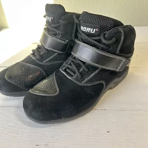 Noru Baika Motorcycle Boots, Black Size 8 Riding Biker Safety Gear - Picture 1 of 7